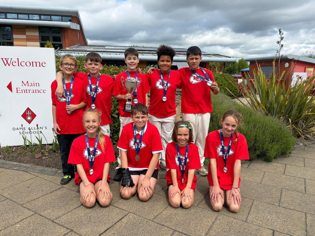 Dame Allan's Flag Football champions