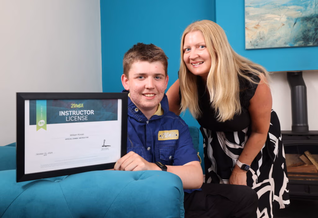 Dame Allan's pupil William Kirvan with his mum Belinda Kirvan_CrestPhotography